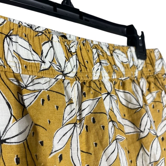 Rachel Zoe 100% Linen Wide Leg Pants Pull On Floral Size XL - Picture 6 of 6